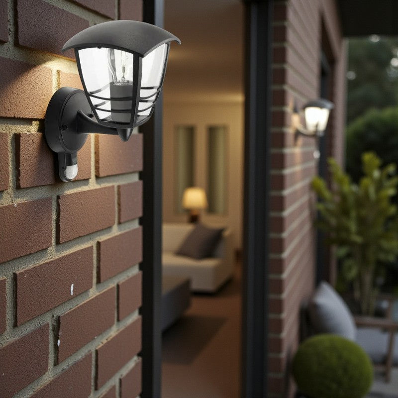 Außenwandleuchte mit Bewegungssensor und Aluminiumrahmen für Hausbeleuchtung