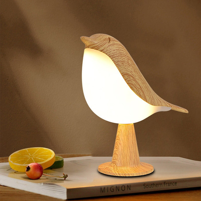 Vogel - Stehlampe mit Stoffschirm