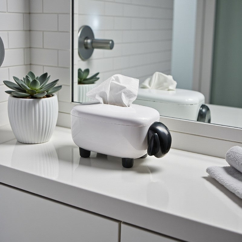 Schaf-förmige kompakte Taschentuchbox für Zuhause oder Badezimmer