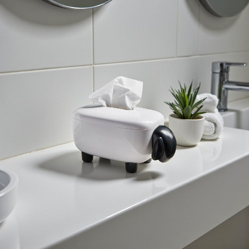 Schaf-förmige kompakte Taschentuchbox für Zuhause oder Badezimmer