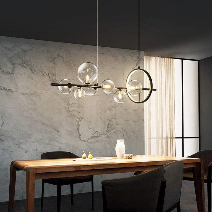 Aurela - Glas Hängeleuchte Kugeldesign 90–120 cm