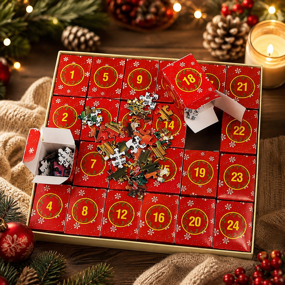 Puzzember - Puzzle-Adventskalender mit 1008 Teilen