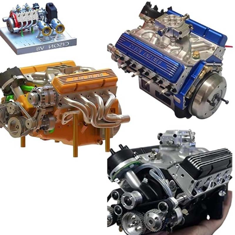 MotorVex - Mini V8 Benzinmotor-Modellbausatz mit CDI-Zündung