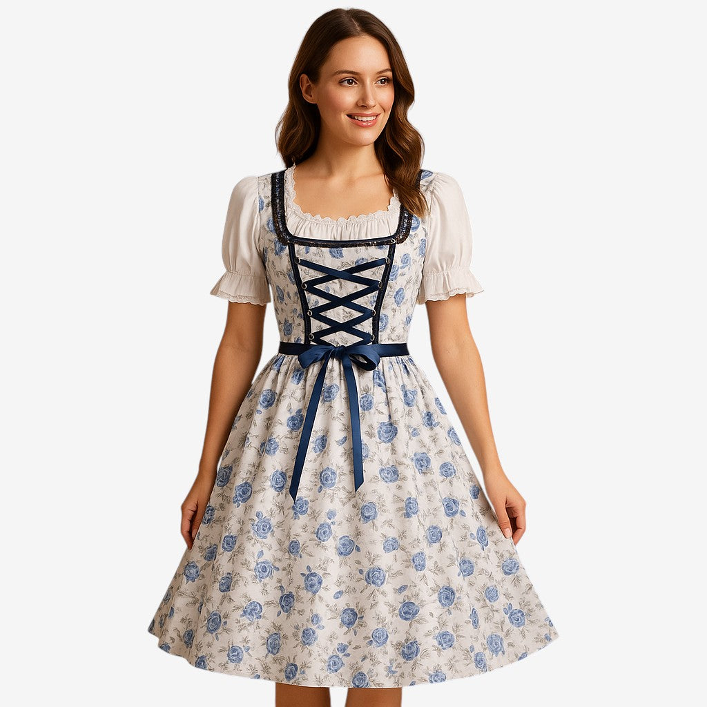Traditionelle Oktoberfest-Jurk mit Blumenmuster für Damen