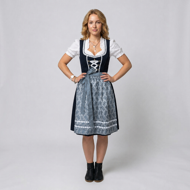Traditionelles Dirndl-Kleid für Damen mit Schnürung