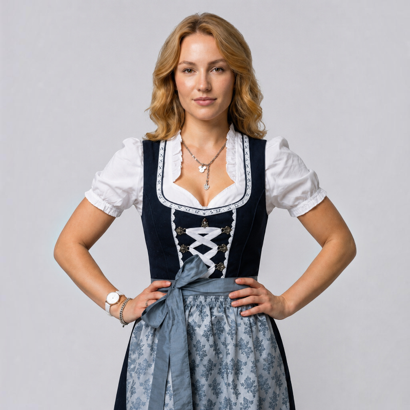 Traditionelles Dirndl-Kleid für Damen mit Schnürung
