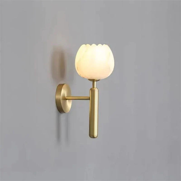 Marble - Wandleuchte Marble Rose aus Kupfer und Marmor