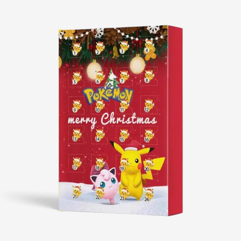 PokeNexa - Adventskalender mit 3D Pokémon-Figuren und Countdown-Design