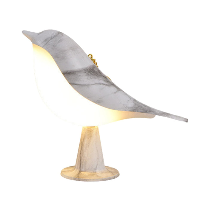 Vogel - Stehlampe mit Stoffschirm