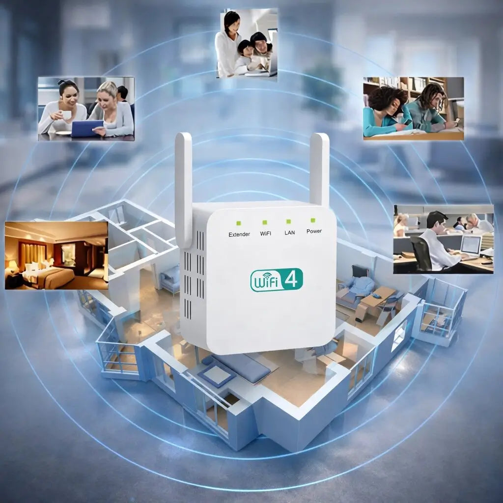 SignalNest - WLAN-Signalverstärker und Repeater mit Dual-Antennen