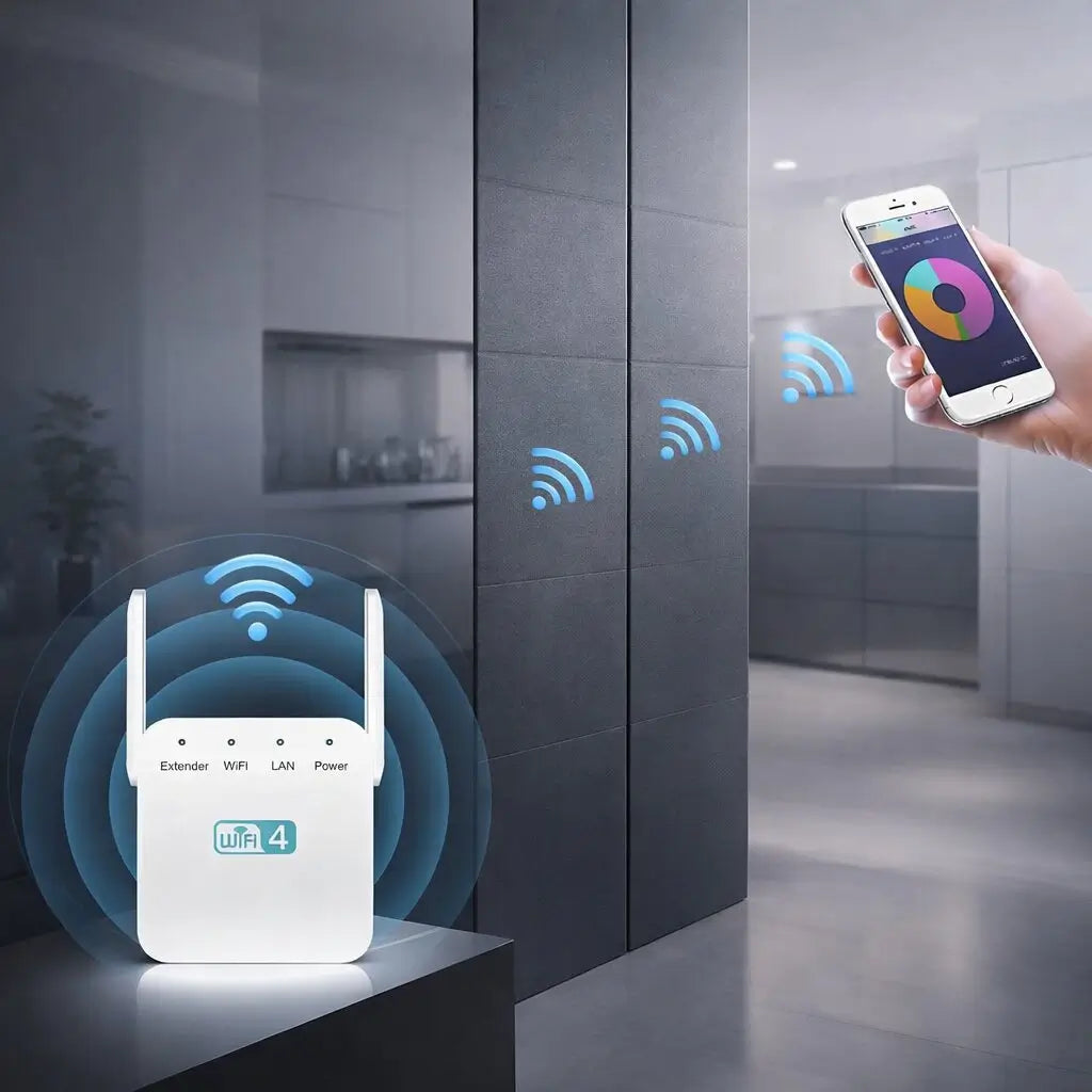 SignalNest - WLAN-Signalverstärker und Repeater mit Dual-Antennen