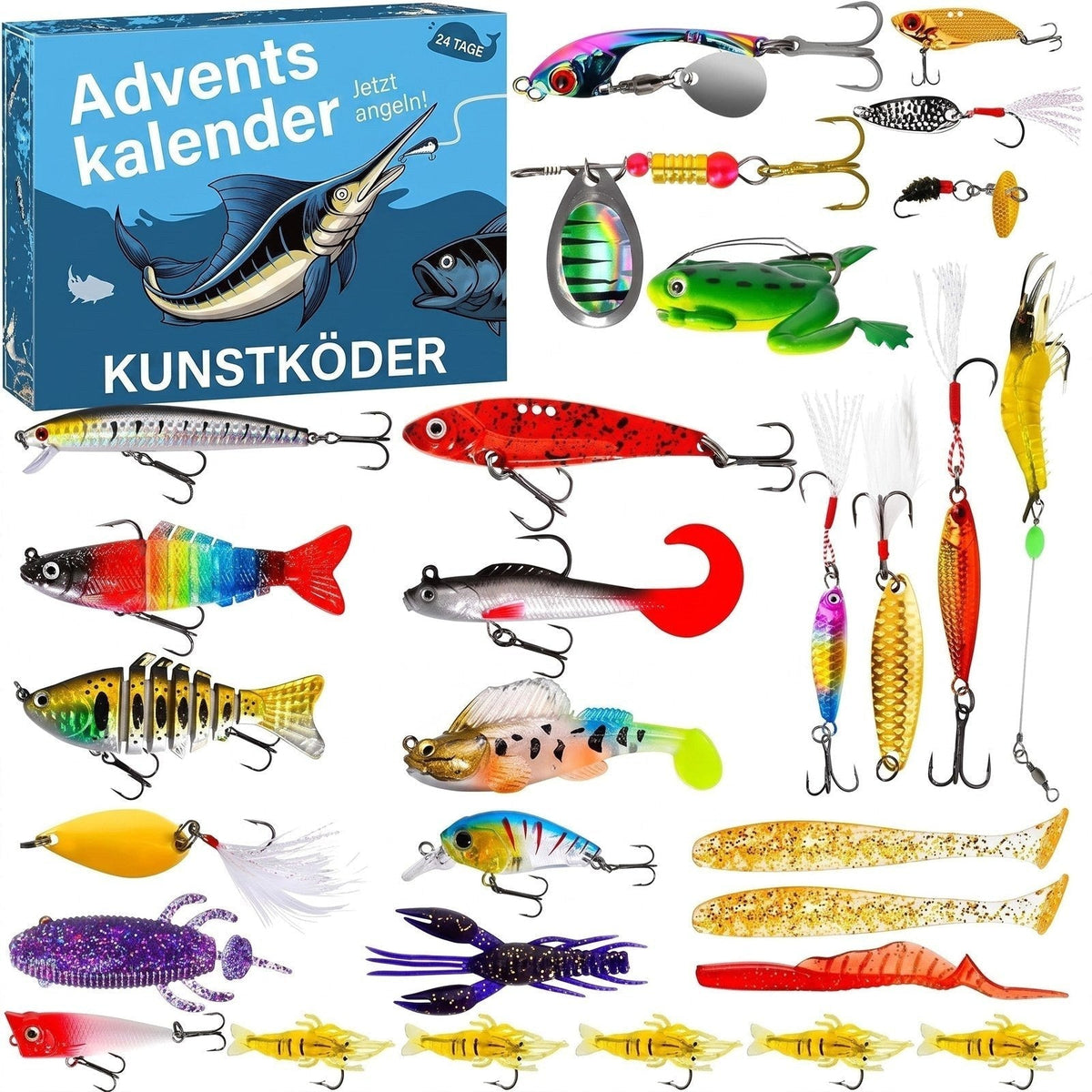 LureCatch - Adventskalender mit Kunstködern für Angler
